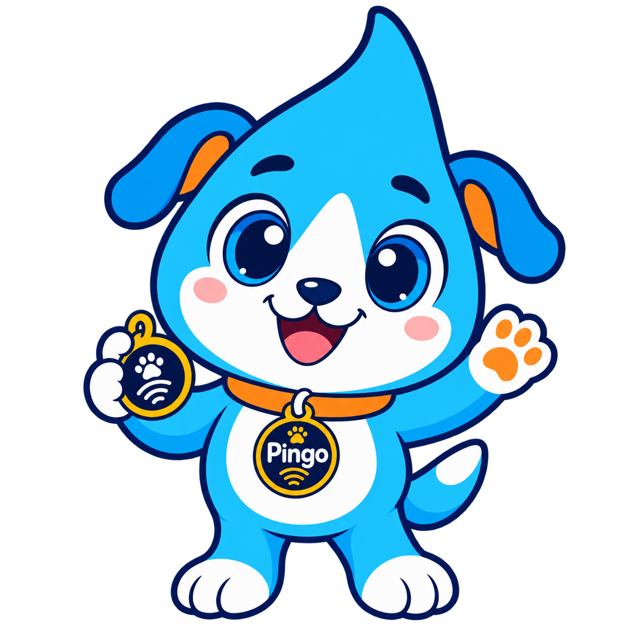 Pingo, o mascote da identificação inteligente para pets